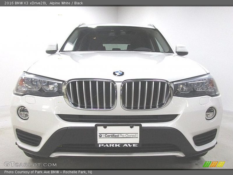 Alpine White / Black 2016 BMW X3 xDrive28i