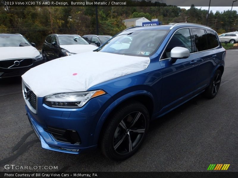 Bursting Blue Metallic / Charcoal 2019 Volvo XC90 T6 AWD R-Design