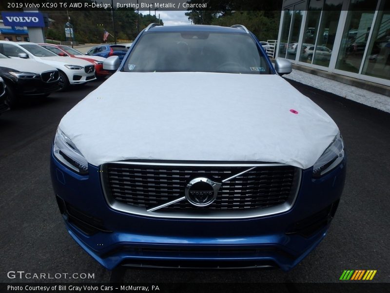 Bursting Blue Metallic / Charcoal 2019 Volvo XC90 T6 AWD R-Design