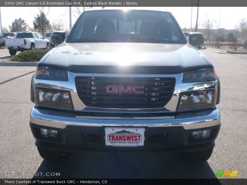 Carbon Black Metallic / Ebony 2009 GMC Canyon SLE Extended Cab 4x4