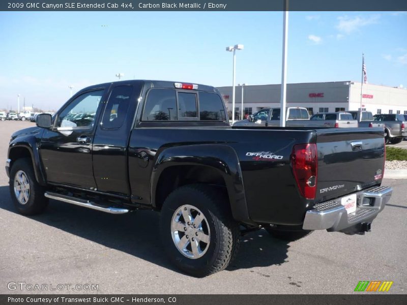 Carbon Black Metallic / Ebony 2009 GMC Canyon SLE Extended Cab 4x4