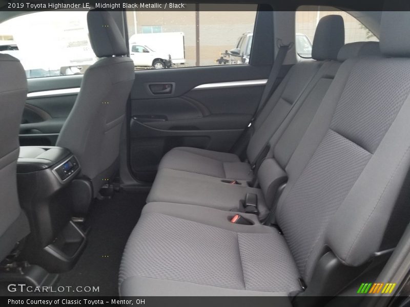 Rear Seat of 2019 Highlander LE