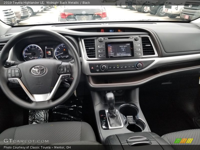 Dashboard of 2019 Highlander LE
