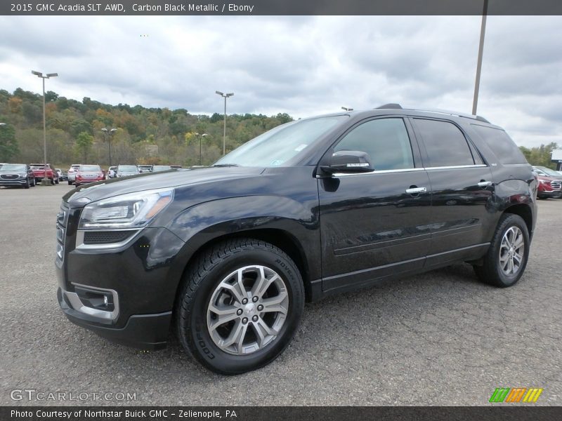 Carbon Black Metallic / Ebony 2015 GMC Acadia SLT AWD