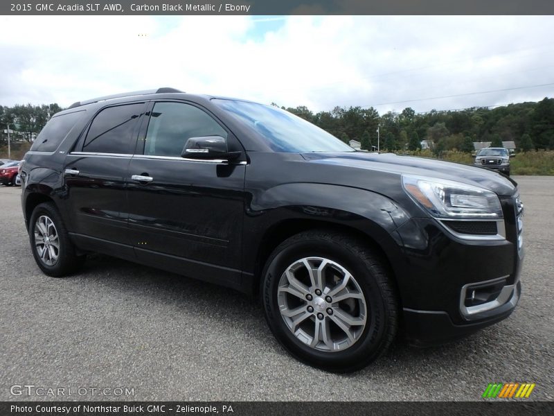 Carbon Black Metallic / Ebony 2015 GMC Acadia SLT AWD