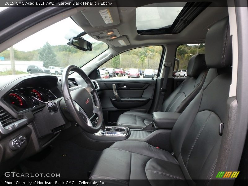 Carbon Black Metallic / Ebony 2015 GMC Acadia SLT AWD