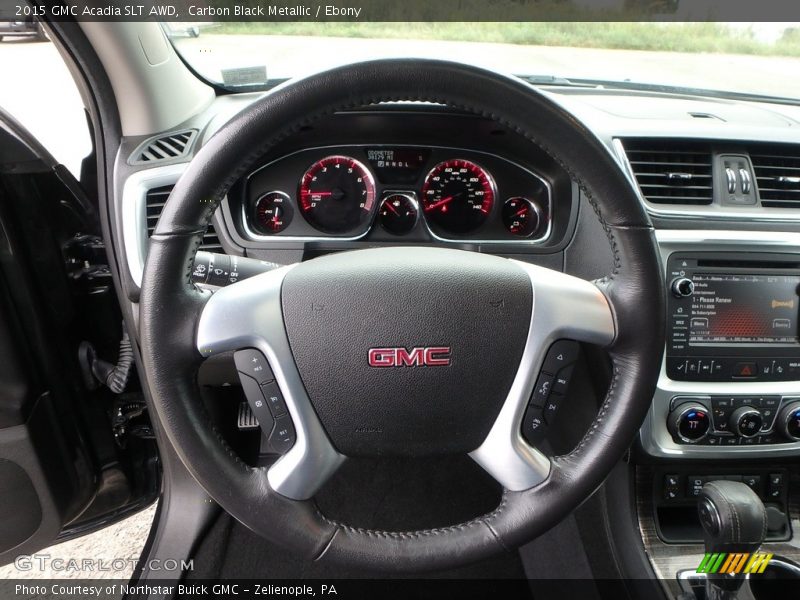 Carbon Black Metallic / Ebony 2015 GMC Acadia SLT AWD