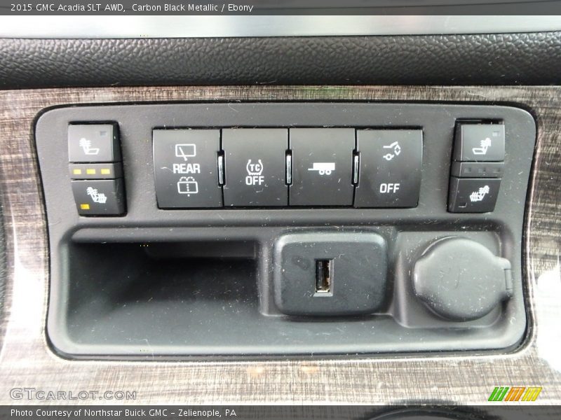 Carbon Black Metallic / Ebony 2015 GMC Acadia SLT AWD