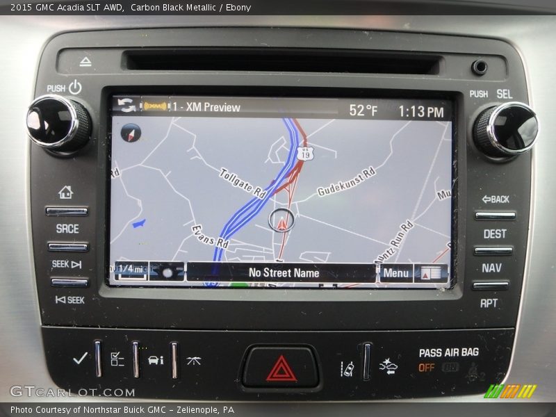 Carbon Black Metallic / Ebony 2015 GMC Acadia SLT AWD