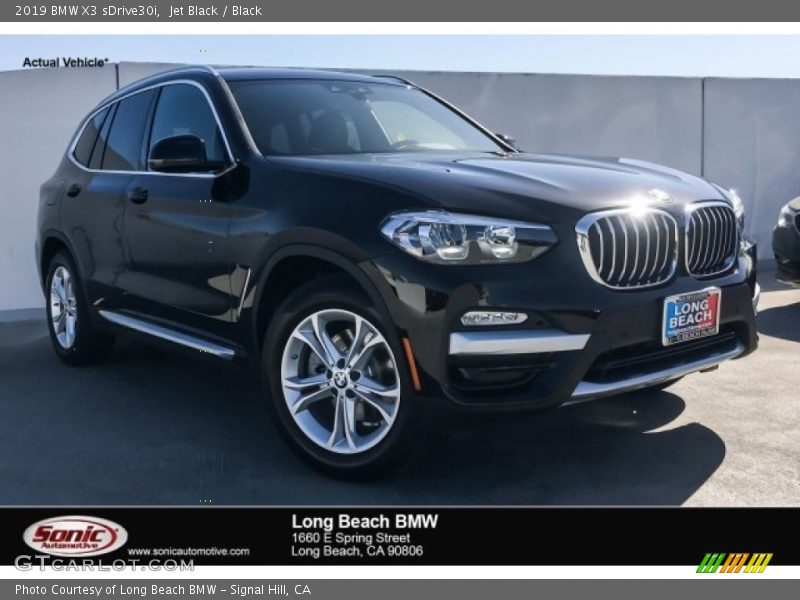 Jet Black / Black 2019 BMW X3 sDrive30i