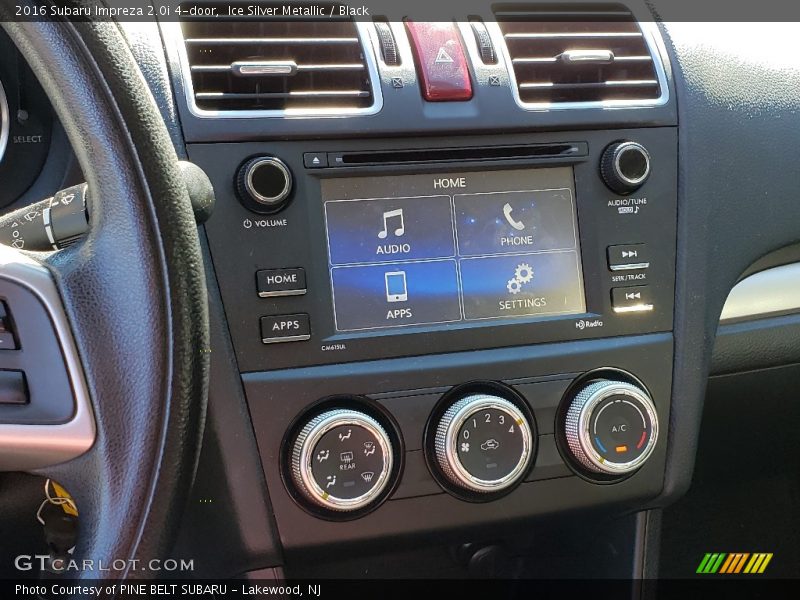Ice Silver Metallic / Black 2016 Subaru Impreza 2.0i 4-door