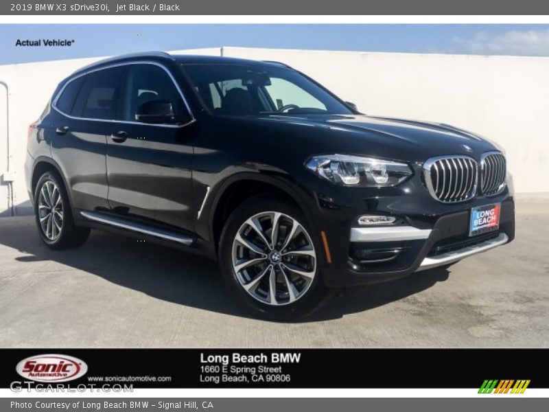 Jet Black / Black 2019 BMW X3 sDrive30i