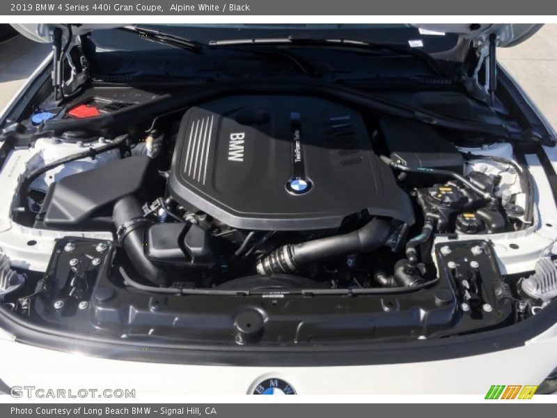 Alpine White / Black 2019 BMW 4 Series 440i Gran Coupe