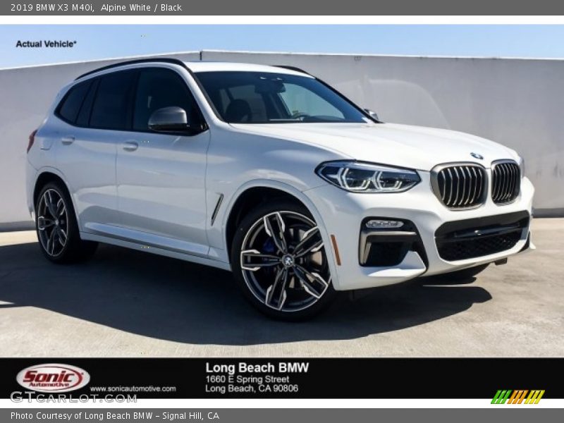Alpine White / Black 2019 BMW X3 M40i