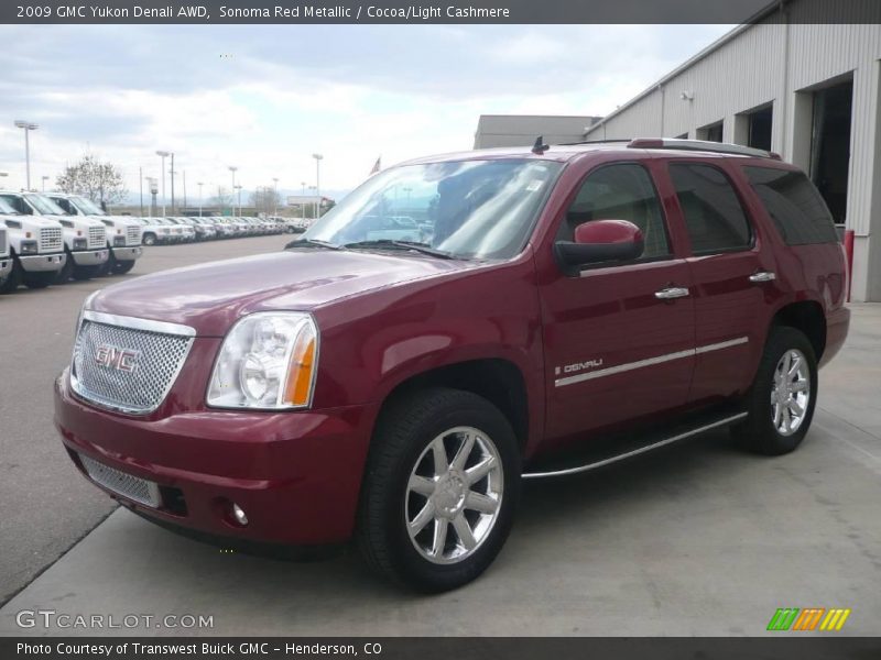 Sonoma Red Metallic / Cocoa/Light Cashmere 2009 GMC Yukon Denali AWD