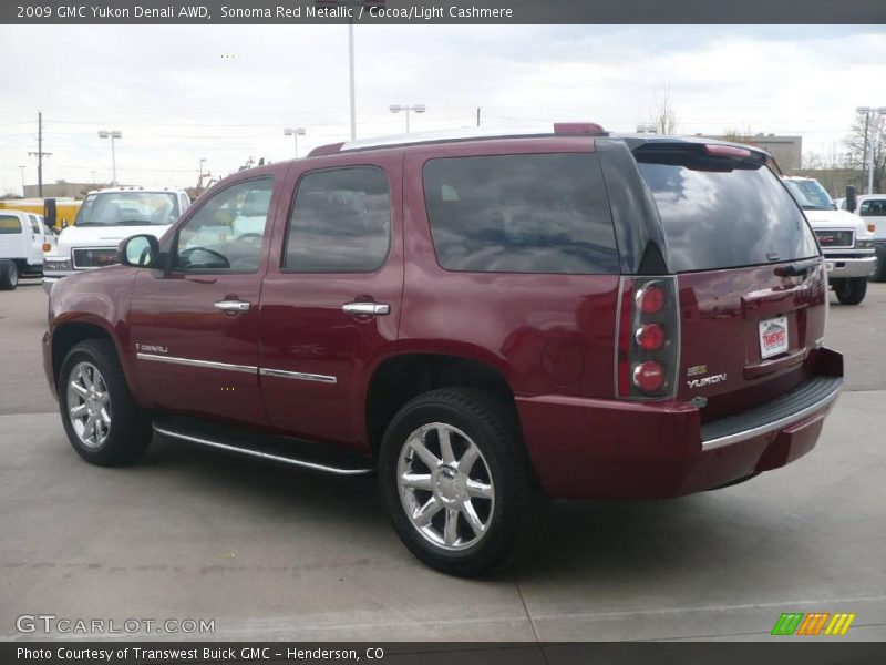 Sonoma Red Metallic / Cocoa/Light Cashmere 2009 GMC Yukon Denali AWD