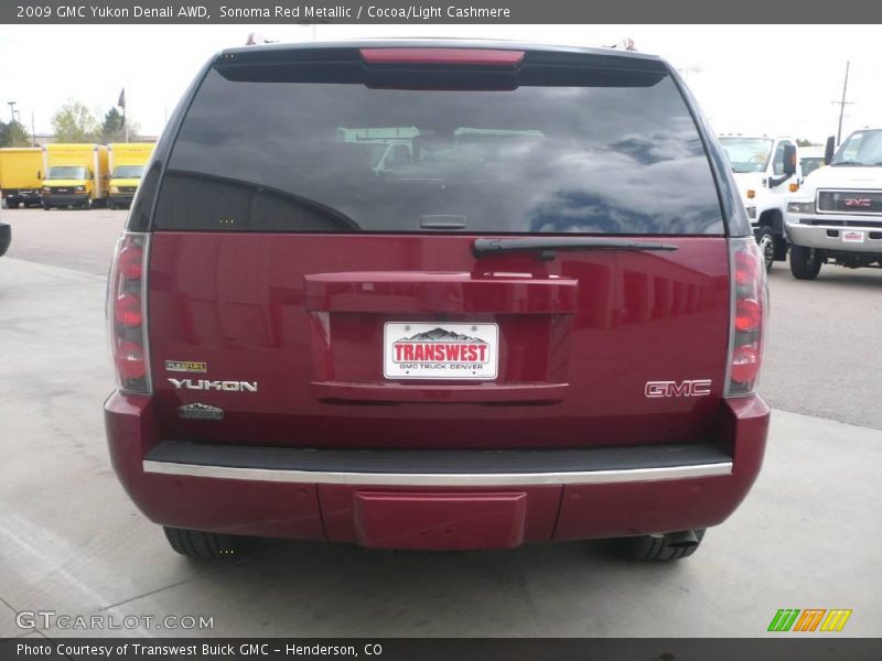 Sonoma Red Metallic / Cocoa/Light Cashmere 2009 GMC Yukon Denali AWD