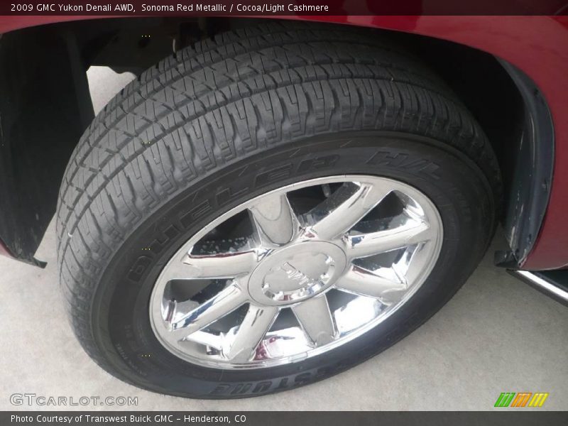 Sonoma Red Metallic / Cocoa/Light Cashmere 2009 GMC Yukon Denali AWD
