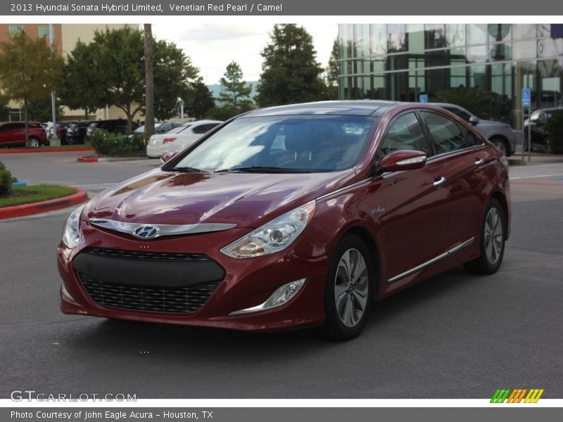 Venetian Red Pearl / Camel 2013 Hyundai Sonata Hybrid Limited
