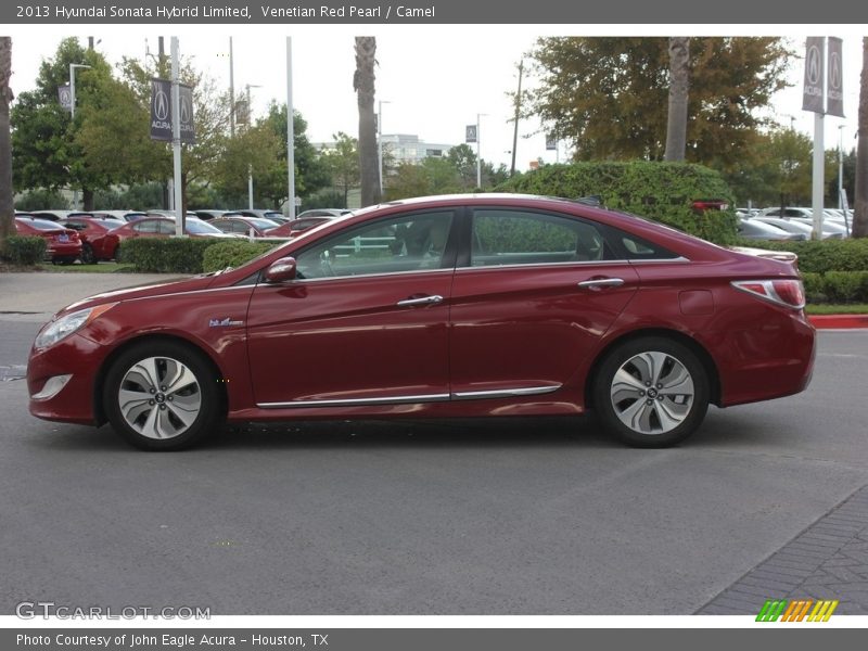 Venetian Red Pearl / Camel 2013 Hyundai Sonata Hybrid Limited