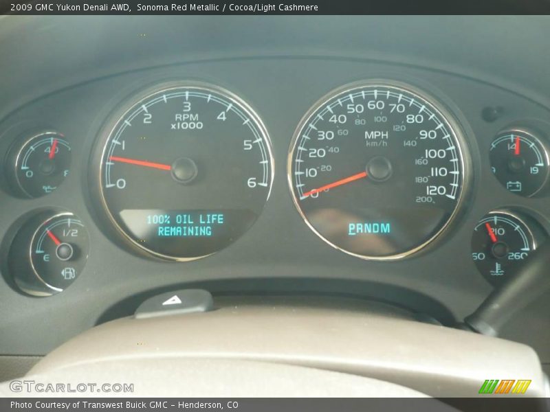 Sonoma Red Metallic / Cocoa/Light Cashmere 2009 GMC Yukon Denali AWD