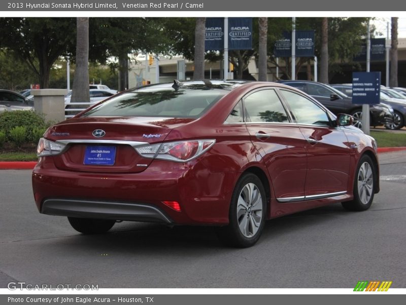 Venetian Red Pearl / Camel 2013 Hyundai Sonata Hybrid Limited
