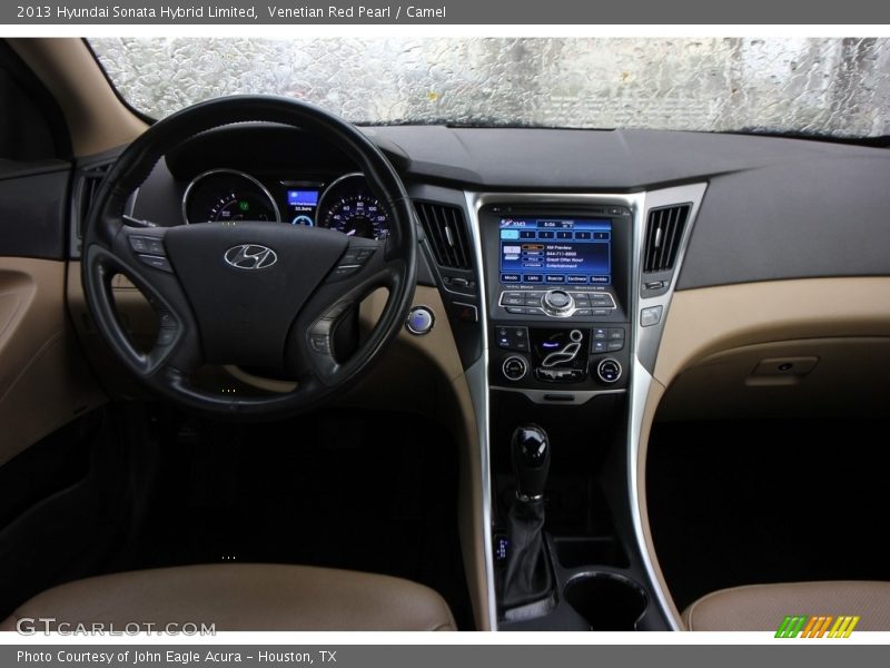 Venetian Red Pearl / Camel 2013 Hyundai Sonata Hybrid Limited