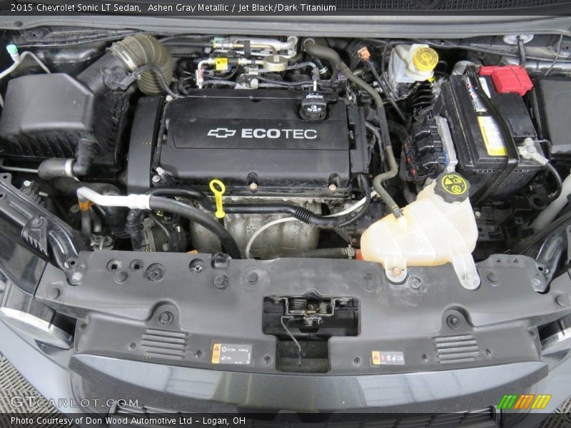 Ashen Gray Metallic / Jet Black/Dark Titanium 2015 Chevrolet Sonic LT Sedan