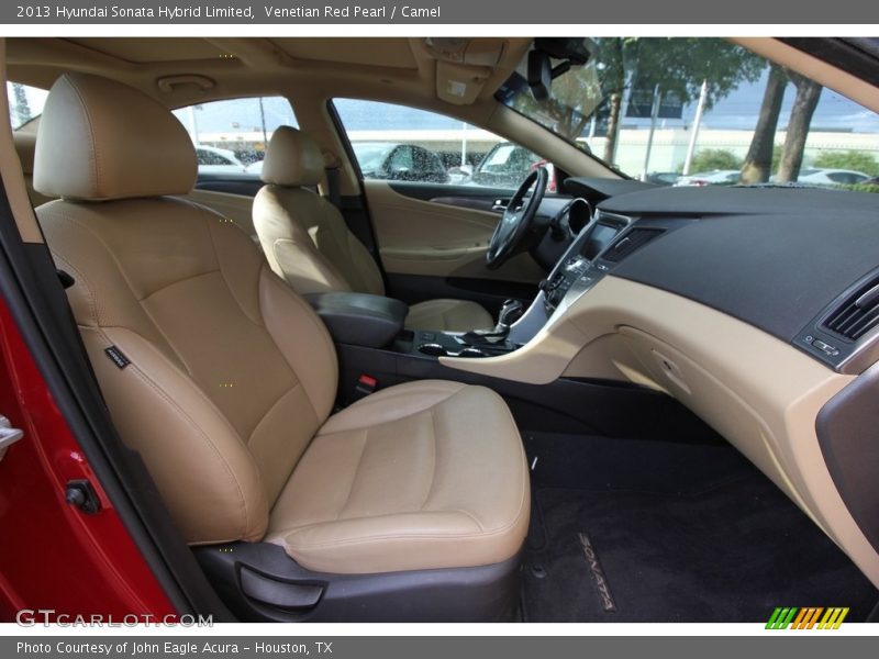 Venetian Red Pearl / Camel 2013 Hyundai Sonata Hybrid Limited