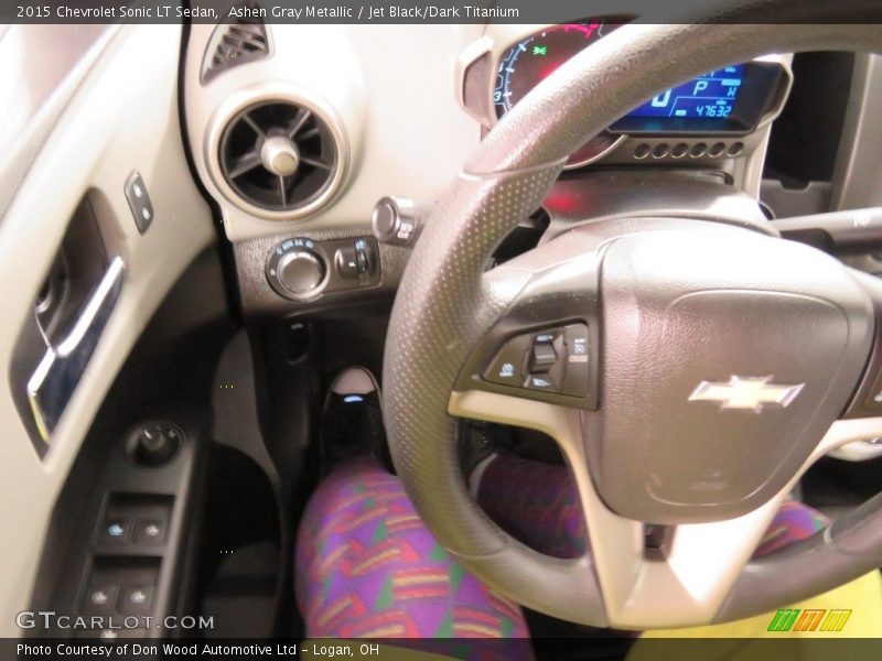 Ashen Gray Metallic / Jet Black/Dark Titanium 2015 Chevrolet Sonic LT Sedan