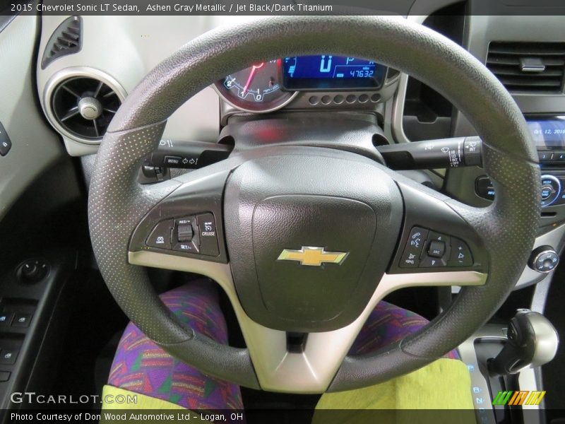 Ashen Gray Metallic / Jet Black/Dark Titanium 2015 Chevrolet Sonic LT Sedan