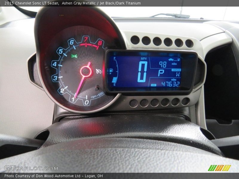 Ashen Gray Metallic / Jet Black/Dark Titanium 2015 Chevrolet Sonic LT Sedan