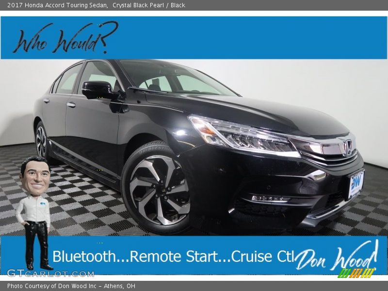 Crystal Black Pearl / Black 2017 Honda Accord Touring Sedan