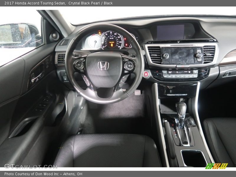 Crystal Black Pearl / Black 2017 Honda Accord Touring Sedan
