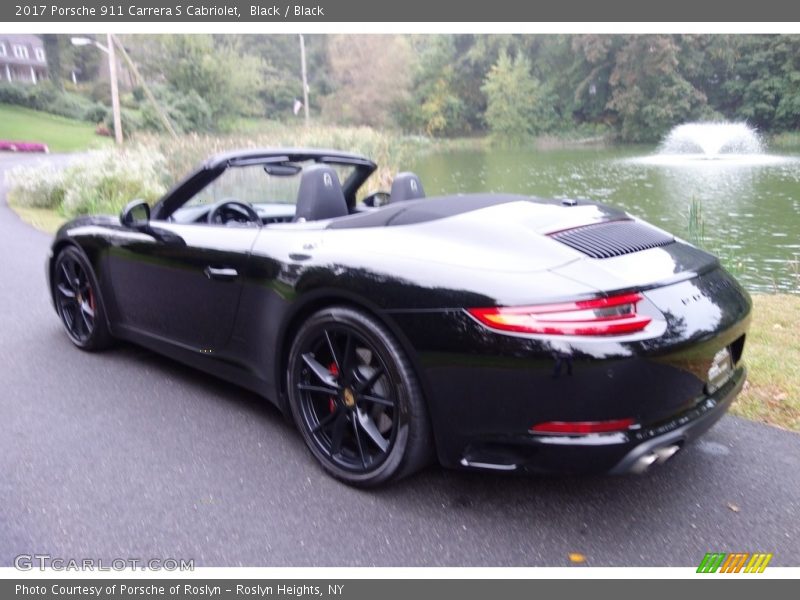 Black / Black 2017 Porsche 911 Carrera S Cabriolet