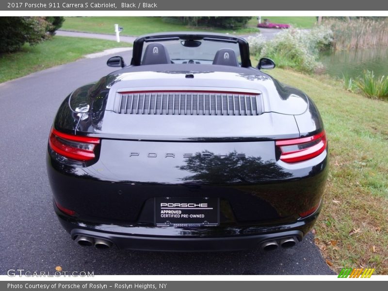 Black / Black 2017 Porsche 911 Carrera S Cabriolet