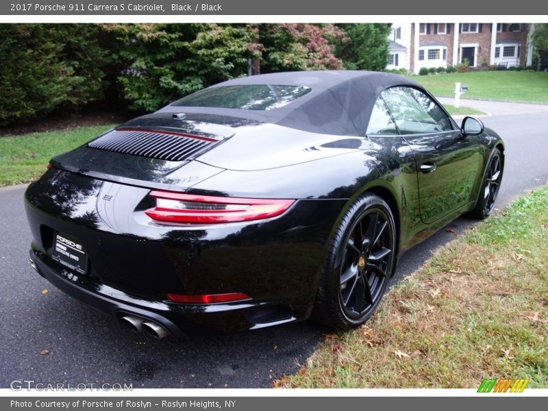 Black / Black 2017 Porsche 911 Carrera S Cabriolet