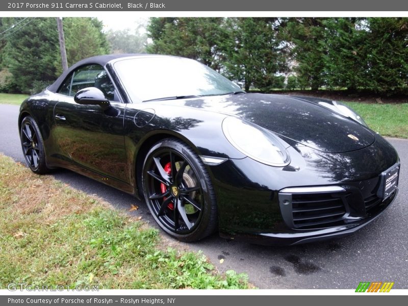 Black / Black 2017 Porsche 911 Carrera S Cabriolet