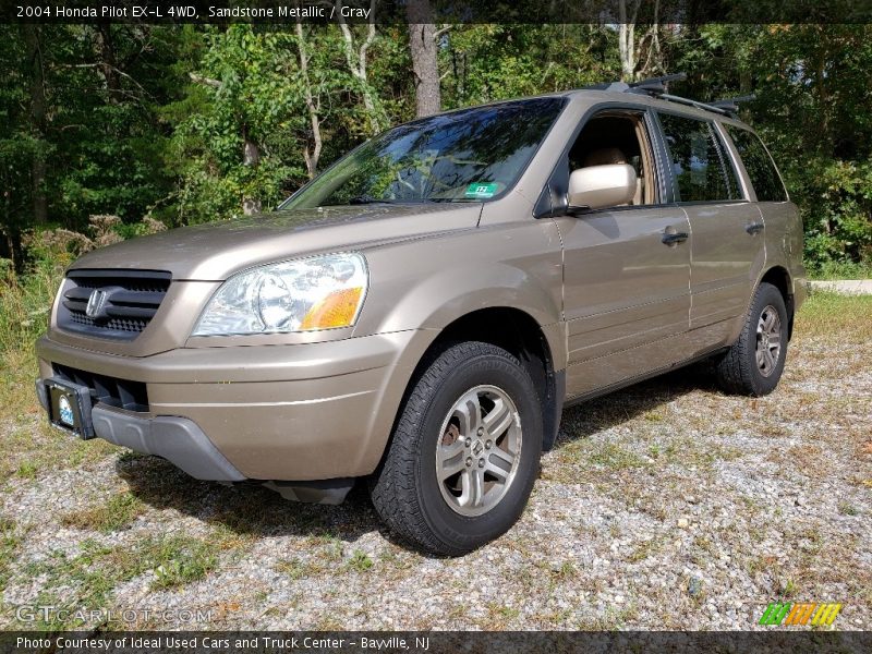 Sandstone Metallic / Gray 2004 Honda Pilot EX-L 4WD