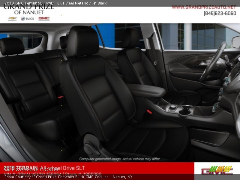 Blue Steel Metallic / Jet Black 2019 GMC Terrain SLT AWD