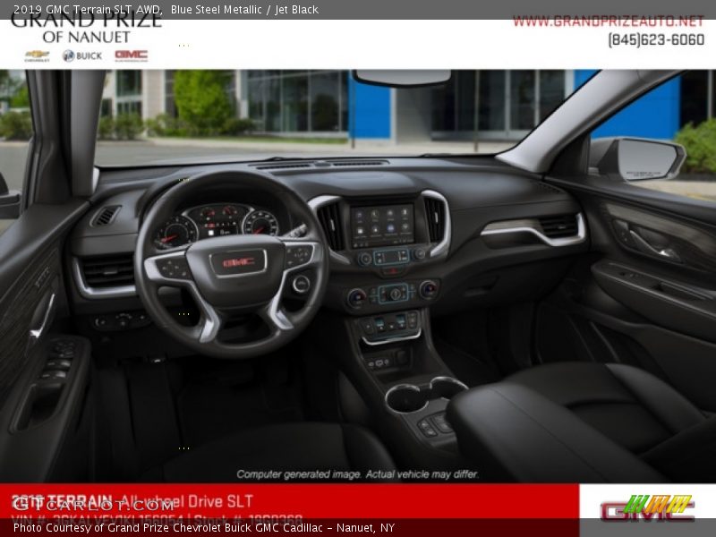 Blue Steel Metallic / Jet Black 2019 GMC Terrain SLT AWD