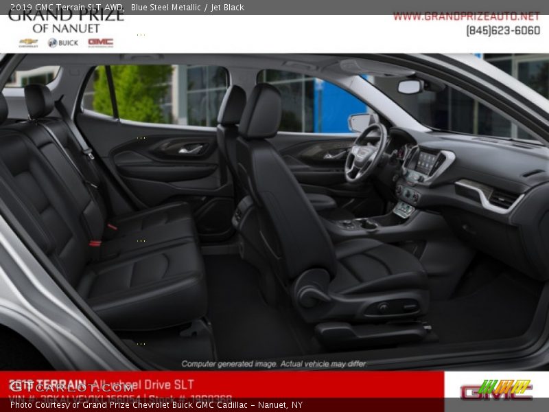 Blue Steel Metallic / Jet Black 2019 GMC Terrain SLT AWD