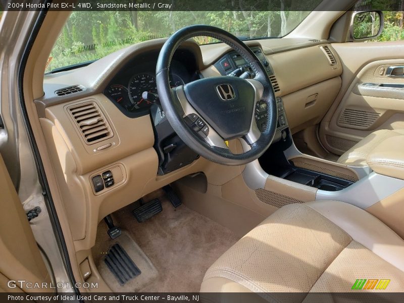 Sandstone Metallic / Gray 2004 Honda Pilot EX-L 4WD