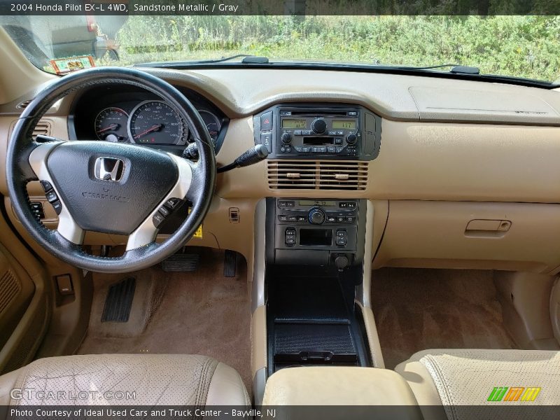 Sandstone Metallic / Gray 2004 Honda Pilot EX-L 4WD