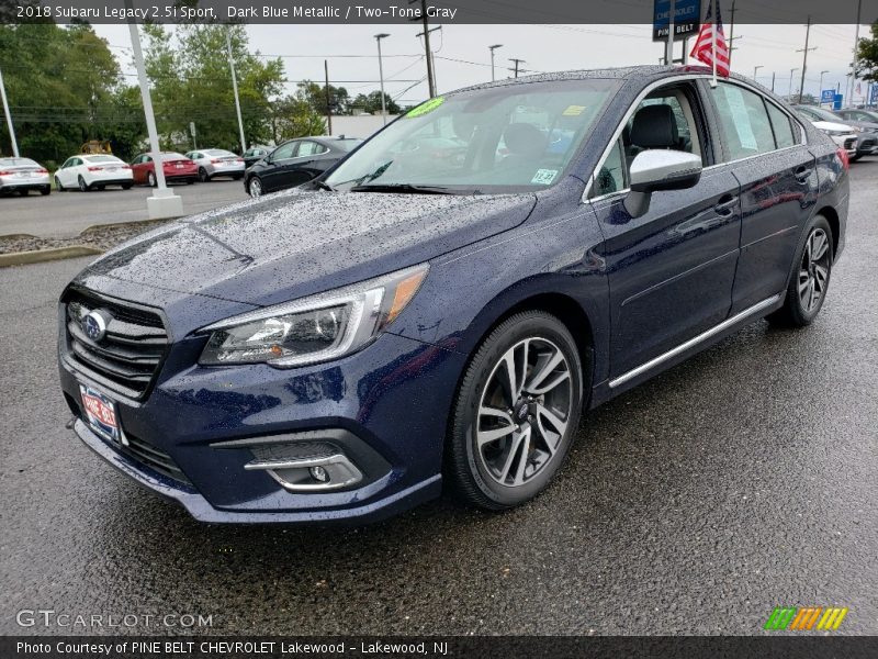 Dark Blue Metallic / Two-Tone Gray 2018 Subaru Legacy 2.5i Sport