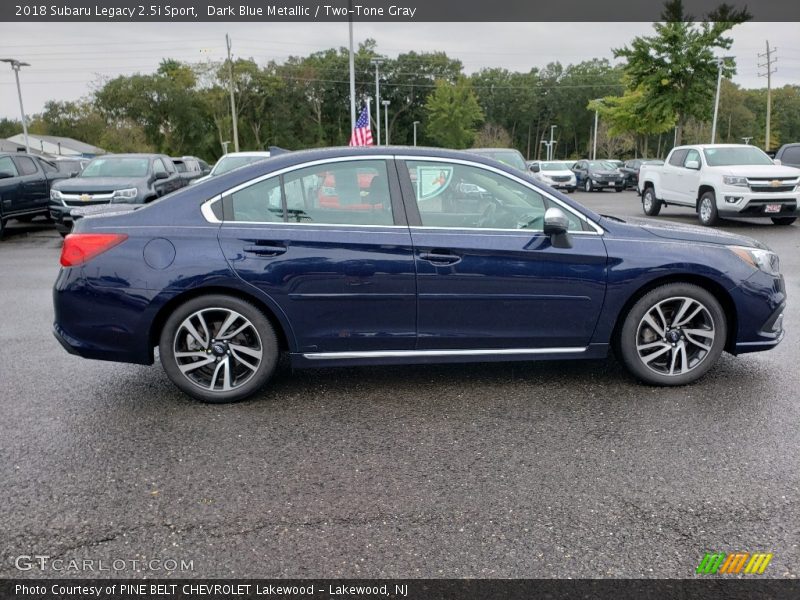 Dark Blue Metallic / Two-Tone Gray 2018 Subaru Legacy 2.5i Sport