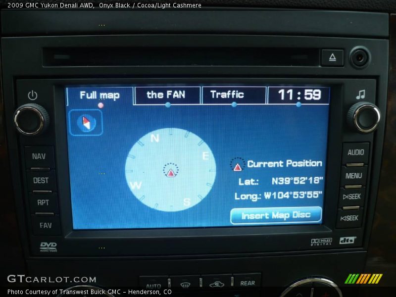 Onyx Black / Cocoa/Light Cashmere 2009 GMC Yukon Denali AWD