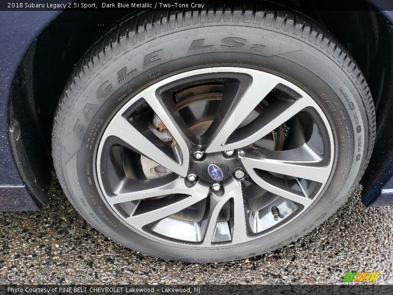 Dark Blue Metallic / Two-Tone Gray 2018 Subaru Legacy 2.5i Sport