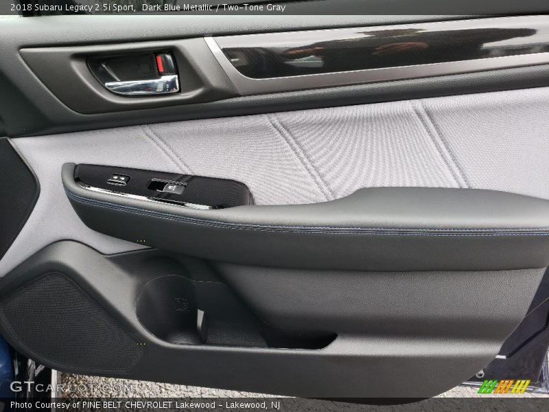 Dark Blue Metallic / Two-Tone Gray 2018 Subaru Legacy 2.5i Sport
