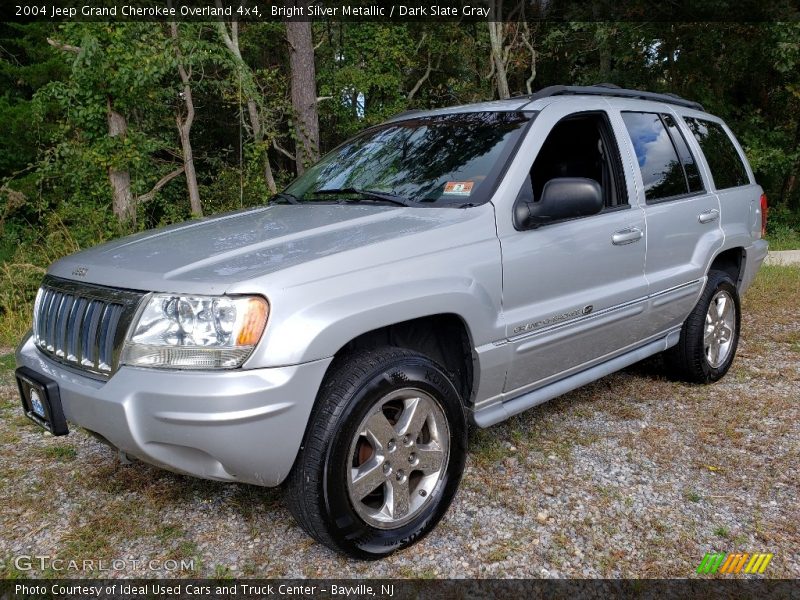 Bright Silver Metallic / Dark Slate Gray 2004 Jeep Grand Cherokee Overland 4x4